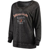 Baltimore Orioles Soft as a Grape Women's Home Run Swing Sweatshirt - Black