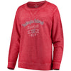 Washington Nationals Soft as a Grape Women's Home Run Swing Sweatshirt - Red