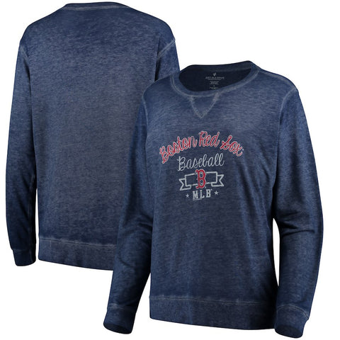 Boston Red Sox Soft as a Grape Women's Home Run Swing Sweatshirt - Navy