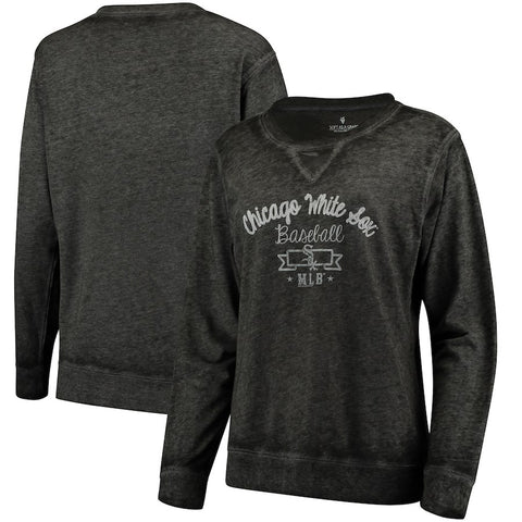 Chicago White Sox Soft as a Grape Women's Home Run Swing Sweatshirt - Black