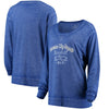 Kansas City Royals Soft as a Grape Women's Home Run Swing Sweatshirt - Royal