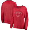 St. Louis Cardinals Soft as a Grape Women's Home Run Swing Sweatshirt - Red