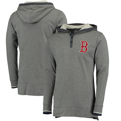 Boston Red Sox Mitchell & Ness Seal The Win Hoodie - Gray