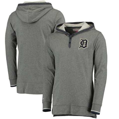 Detroit Tigers Mitchell & Ness Seal The Win Hoodie - Gray