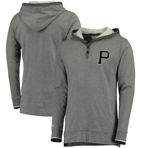 Pittsburgh Pirates Mitchell & Ness Seal The Win Hoodie - Gray
