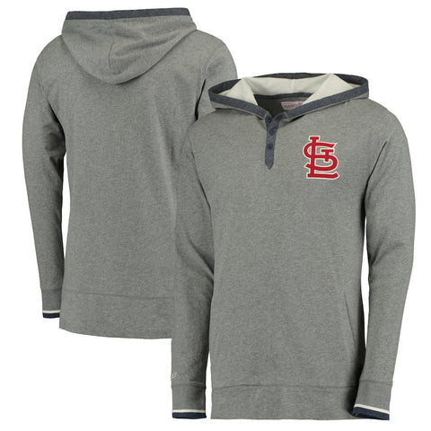 St. Louis Cardinals Mitchell & Ness Seal The Win Hoodie - Gray