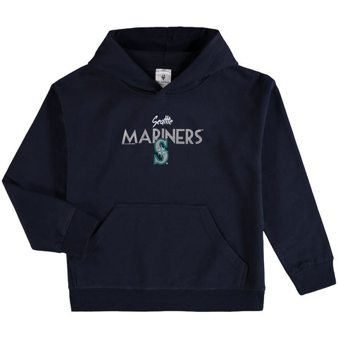 Seattle Mariners Soft as a Grape Youth Around the Horn Hoodie - Navy