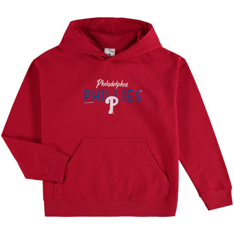 Philadelphia Phillies Soft as a Grape Youth Around the Horn Hoodie - Red