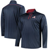 Atlanta Braves Majestic Big & Tall 643 Half-Zip Pullover Jacket - Navy
