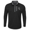 Chicago White Sox Majestic Big & Tall 643 Half-Zip Pullover Jacket - Black