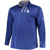 Los Angeles Dodgers Majestic Big & Tall 643 Half-Zip Pullover Jacket - Royal