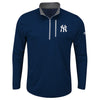 New York Yankees Majestic Big & Tall 643 Half-Zip Pullover Jacket - Navy