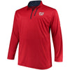 Washington Nationals Majestic Big & Tall 643 Half-Zip Pullover Jacket - Red