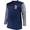 Boston Red Sox Majestic Big & Tall On-Field Tech Fleece Sweatshirt - Navy/Gray