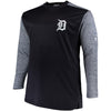 Detroit Tigers Majestic Big & Tall On-Field Tech Fleece Sweatshirt - Navy/Gray