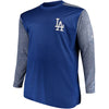 Los Angeles Dodgers Majestic Big & Tall On-Field Tech Fleece Sweatshirt - Royal/Gray