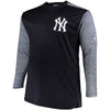 New York Yankees Majestic Big & Tall On-Field Tech Fleece Sweatshirt - Navy/Gray