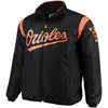 Baltimore Orioles Majestic Big & Tall On-Field Premier Full-Zip Jacket - Black