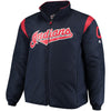 Cleveland Indians Majestic Big & Tall On-Field Premier Full-Zip Jacket - Navy