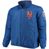 New York Mets Majestic Big & Tall On-Field Premier Full-Zip Jacket - Royal