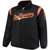 San Francisco Giants Majestic Big & Tall On-Field Premier Full-Zip Jacket - Black
