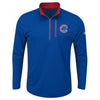 Chicago Cubs Majestic Big & Tall 643 Half-Zip Pullover Jacket - Royal