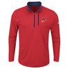 St. Louis Cardinals Majestic Big & Tall 643 Half-Zip Pullover Jacket - Red
