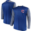 Chicago Cubs Majestic Big & Tall On-Field Tech Fleece Sweatshirt - Royal/Gray