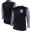 New York Yankees Majestic Big & Tall On-Field Tech Fleece Sweatshirt - Navy/Gray