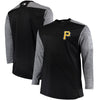 Pittsburgh Pirates Majestic Big & Tall On-Field Tech Fleece Sweatshirt - Black/Gray