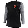 San Francisco Giants Majestic Big & Tall On-Field Tech Fleece Sweatshirt - Black/Gray