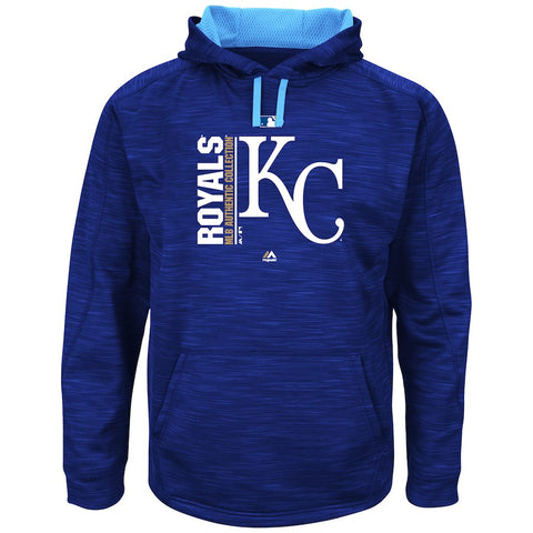 Kansas City Royals Majestic Big & Tall Team Icon Streak Hoodie - Royal