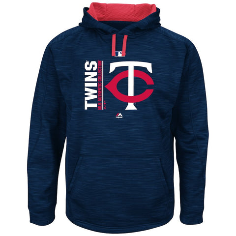 Minnesota Twins Majestic Big & Tall Team Icon Streak Hoodie - Navy
