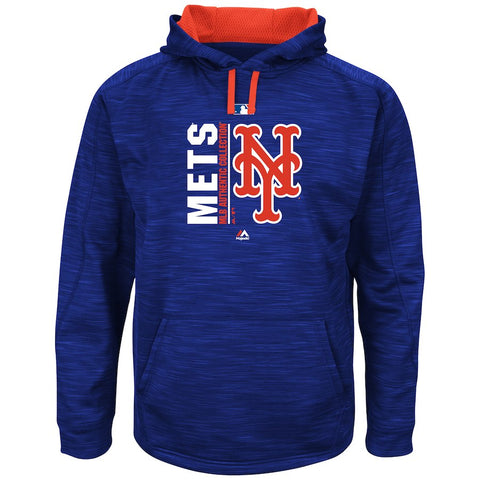 New York Mets Majestic Big & Tall Team Icon Streak Hoodie - Royal