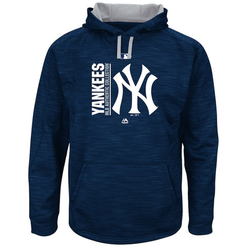 New York Yankees Majestic Big & Tall Team Icon Streak Hoodie - Navy