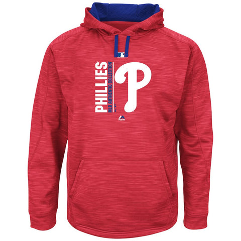 Philadelphia Phillies Majestic Big & Tall Team Icon Streak Hoodie - Red