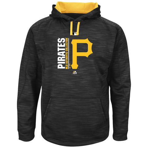Pittsburgh Pirates Majestic Big & Tall Team Icon Streak Hoodie - Black