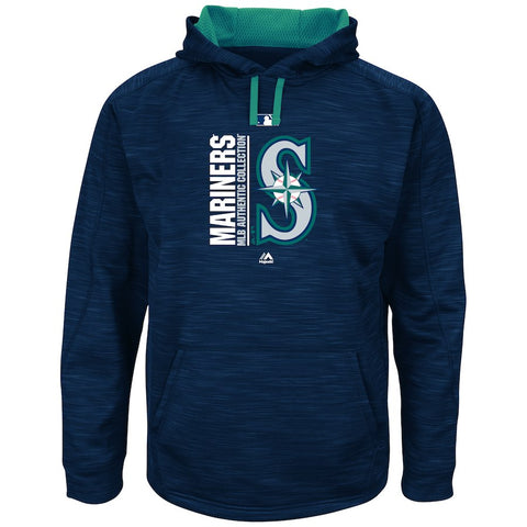 Seattle Mariners Majestic Big & Tall Team Icon Streak Hoodie - Navy