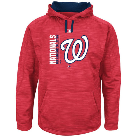Washington Nationals Majestic Big & Tall Team Icon Streak Hoodie - Red
