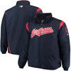 Cleveland Indians Majestic Big & Tall On-Field Premier Full-Zip Jacket - Navy