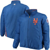New York Mets Majestic Big & Tall On-Field Premier Full-Zip Jacket - Royal