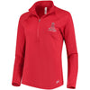 Los Angeles Angels Under Armour Women's Team Logo Half-Zip Performance Jacket - Red