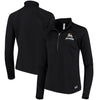 Miami Marlins Under Armour Women's Team Logo Half-Zip Performance Jacket - Black
