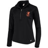 Baltimore Orioles Under Armour Women's Team Logo Half-Zip Performance Jacket - Black