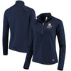 Detroit Tigers Under Armour Women's Team Logo Half-Zip Jacket - Navy