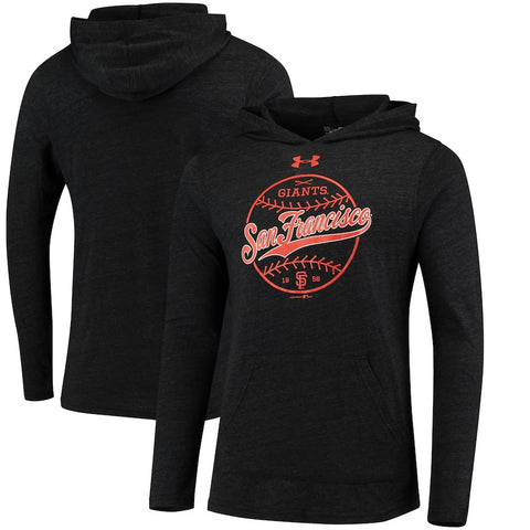 San Francisco Giants Under Armour Tri-Blend Pullover Hoodie - Black