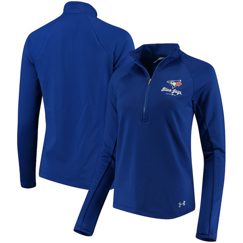 Toronto Blue Jays Under Armour Women's Team Logo Half-Zip Jacket - Royal