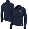 Seattle Mariners Under Armour Women's Team Logo Half-Zip Jacket - Navy