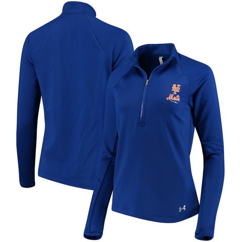 New York Mets Under Armour Women's Team Logo Half-Zip Jacket - Royal