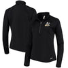 Oakland Athletics Under Armour Women's Team Logo Half-Zip Performance Jacket - Black